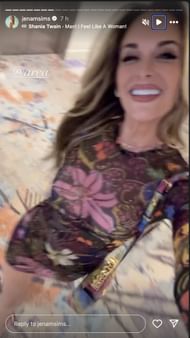 Jena Sims stuns in $625 dress from Area for the 2025 US Grand Prix event (Image via Instagram @jenamsims)